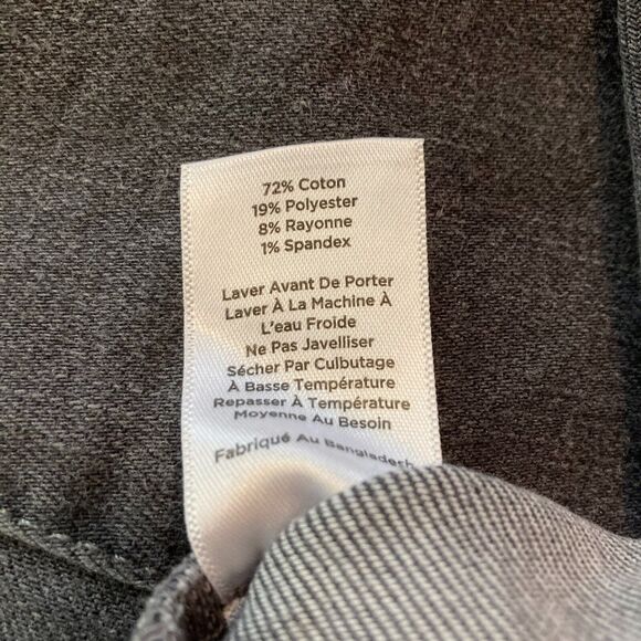 Talbots Jeans Womens Sz 10 Gray Simply Flattering 5 Pocket Cotton Stretch Taper - Picture 6 of 10